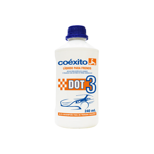 Líquido de frenos DOT3 240 CC CJA X 24 Coéxito